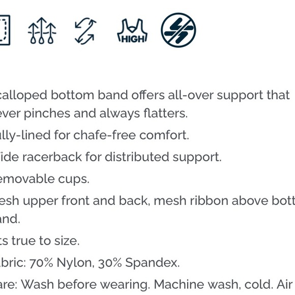 Zyia Black Star Mesh Bra - Picture 7 of 7